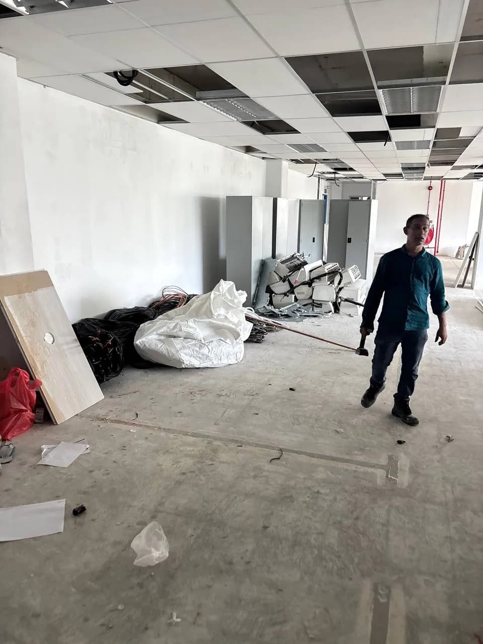 CPL Services crew carrying out a controlled office strip-out and removal