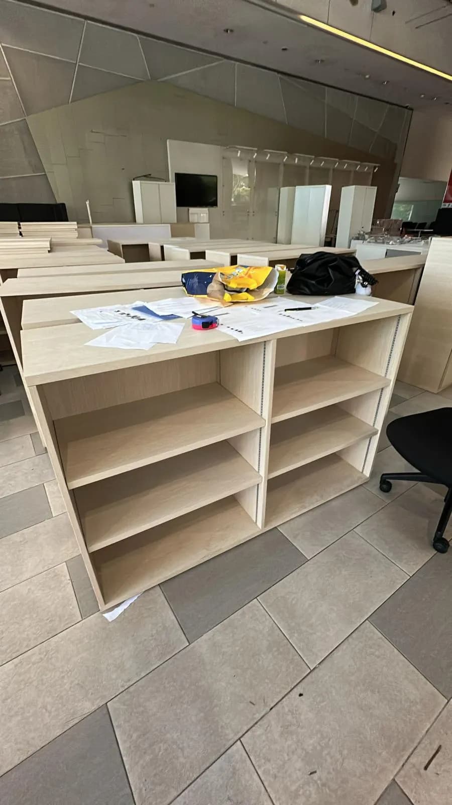 On-site asset and waste audit with inventory and measurement records